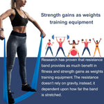 A AZURELIFE Resistance Bands - Latex-Free Exercise Bands for Strength Training, Yoga, Rehab