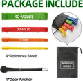 Resistance Bands for Full-Body Workouts - 4 Progressive Levels, Includes Accessories