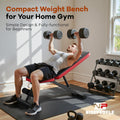 NICEPEOPLE Adjustable Weight Bench for Home Gym, 660LBS Capacity