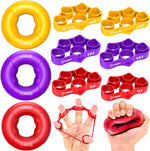 FitBeast Grip Strength Trainer - 9-Piece Hand Rehab Kit for Wrist, Finger & Forearm