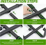 VBSD Upgrade Doorway Pull Up Bar, 440 Lbs Capacity, Ergonomic Grips