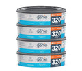 Diaper Genie Refill Round – Pack of 4 | Holds 1280 Diapers | Odor-Lock Film for Complete & Expressions Pails