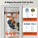 Sportneer Adjustable Doorway Pull-Up Bar, 440 lbs Capacity, No Drilling