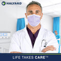HALYARD FLUIDSHIELD 1 Disposable Procedure Mask with SO SOFT Lining and SO SOFT Earloops, Lavender, 25868 (Box of 50)