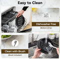 10" Pro Chicken Shredder Tool Twist Large for Kitchen, BPA-Free Food-Safe Meat Grinder, Visible Chicken Breast Meat Shredder with Strong Anti-Slip Bottom & Ergonomic Handle, Black