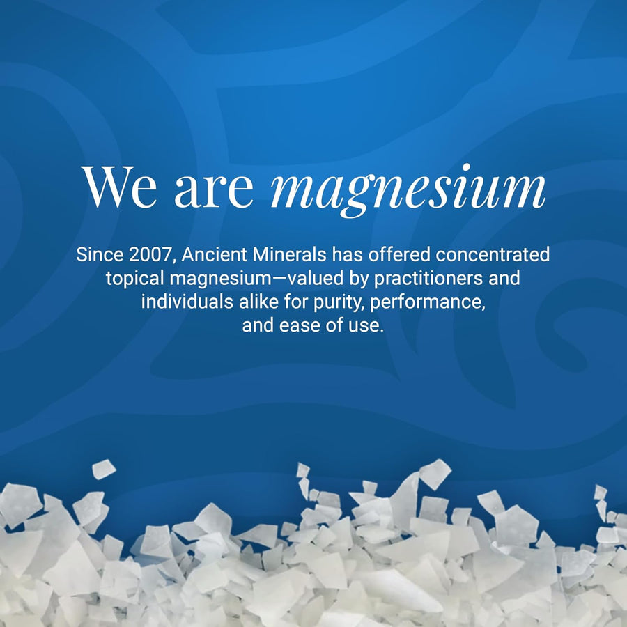 Ancient Minerals Magnesium Bath Flakes – Pure Zechstein Chloride, 1.65 lbs Bag