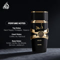 Lattafa Perfumes Asad for Unisex Eau de Parfum Spray, 3.4 Ounce