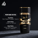 Lattafa Perfumes Asad for Unisex Eau de Parfum Spray, 3.4 Ounce