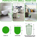 Small Trash Bags 4-6 Gallon, Inwaysin 200 Count Biodegradable Trash Bags 4 Gallon, Extra Strong Small Garbage Bags Unscented, Size Expanded, Green, for Bathroom Bedroom Office Kitchen Trash Can