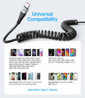 USB C Cable Fast Charging, 2Pack 3ft Coiled USB A to Type C Charge Cord for Car, USB-C Charging Cable Compatible with iPhone 17/16/15/Samsung Galaxy S20 S10 S9 S8 Plus Note 10 and More USB C Devices
