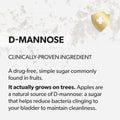 AZO D Mannose Urinary Tract Health, Cleanse, Flush & Protect The Urinary Tract, No.1 Pharmacist Recommended Brand, Clinical Strength, Non-GMO, 120 Count