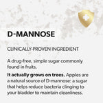 AZO D Mannose Urinary Tract Health, Cleanse, Flush & Protect The Urinary Tract, No.1 Pharmacist Recommended Brand, Clinical Strength, Non-GMO, 120 Count