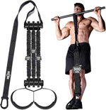 Innstar Heavy Duty Pull Up Assist Bands - Adjustable Resistance 165-265lbs with Fabric Feet/Knee Rest
