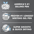 Pilot G2 Premium Gel Roller Pens 0.7, Fine Point Smooth Writing Pens Black, Pack of 12