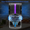 Fly Traps Indoor,Fruit Fly Trap for Indoors Mosquito Trap Indoor Insect Trap with Suction, Time Setting, Bug Light & 10 Pcs Sticky Glue Boards (Blue)