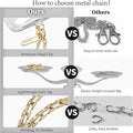 Cell Phone Lanyard Crossbody Phone Chain with Metal Detachable Phone Wrist Strap Cute iPhone Chain For Women