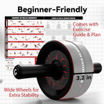 VINSGUIR Ab Roller Wheel with Knee Pad for Full-Body Strength Training
