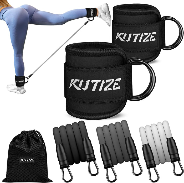 KUTIZE Adjustable Ankle Resistance Bands for Full-Body Workouts