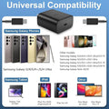 S24 S25 S23 A16 Samsung Charger Super Fast Charging 45W USB C Super Fast Charger with 6FT Type C Charger Cable Cord for Samsung Galaxy S25/S24/S23/S22/Ultra/Plus/FE,Galaxy Tab S9,Z Fold/Z Flip,A55,A15
