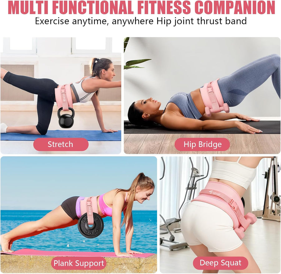 Durable Dumbbell Hip Thrust Belt for Comfortable Gym & Home Workouts