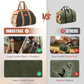 INNO STAGE Firewood Carrier Firewood Bag Heavy Duty Waxed Canvas Log Carrier Tote for Firewood, Large Fire Wood Sling Carrier with Handles for Easy Transport Carrying and Wood Stove Accessories