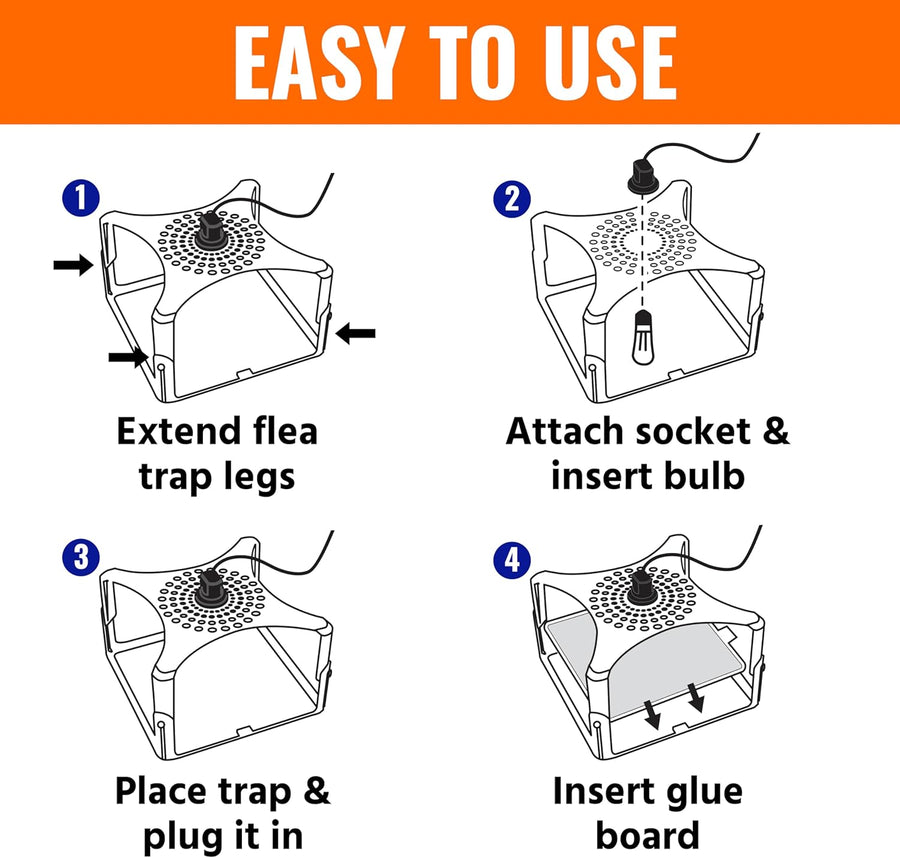 Terro T230 Indoor Electric Flea Trap and Killer - Refillable Flea Traps for Inside Your Home