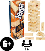 Hasbro Gaming Jenga Game | The Original Wood Block Game with Genuine Hardwood Blocks | Stacking Tower | Ages 6+ | 1 or More Players | Party Games for Kids | Family Games