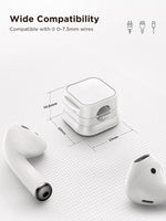 6 Pack Magnetic Cable Clips [Cable Smooth Adjustable] Cord Holder, Under Desk Cable Management, JOYROOM Adhesive Wire Holder Keeper Organizer for Home Office Desk Phone Car Wall Desktop Nightstand