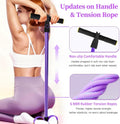 Pedal Resistance Bands with Handles, 6-Tube Tension Training for Full-Body Workout