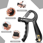 Grip Trainer Set: Forearm Strengtheners, Finger Trainers, Counting Grips, Balls (5-Pack)