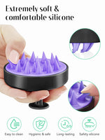 HEETA Scalp Massager for Hair Growth and Relaxation, Soft Silicone Shampoo Brush