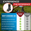 Sleeve Stars Ankle Brace for Women & Men, Compression Sleeve for Plantar Fasciitis Relief