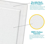 KEFF 24-Pack Canvas for Painting, 6 of 5x7, 8x10, 9x12,11x14 Painting Canvas Boards, Art Supplies for Adults & Kids - 100% Cotton Primed Canvases for Painting Acrylic, Oil, Watercolor, Tempera