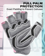 VINSGUIR Workout Gloves for Women & Men, Breathable, Grip Pads