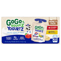 GoGo squeeZ yogurtZ Variety Pack, Strawberry & Banana, 3 oz (Pack of 20), Kids Snacks Made from Real Yogurt and Fruit, No Fridge Needed, Gluten Free, Nut Free, Recloseable Cap, BPA Free Pouches