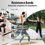 5-Level Resistance Bands Set for Full Body Workout, Yoga, Rehab
