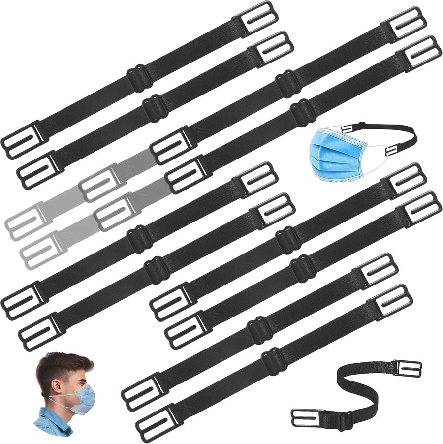 Mask Extender Strap, Elastic Fabric Mask Holder Clip with Adjustable Strap