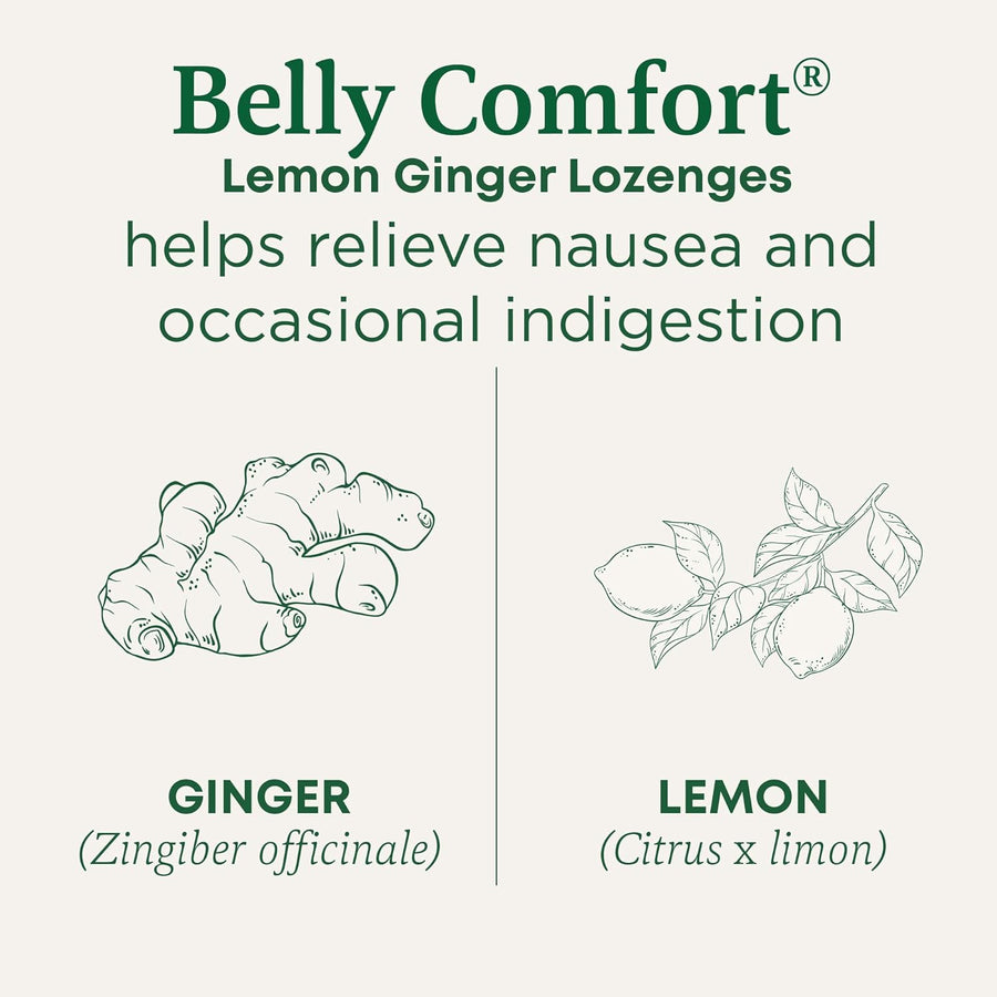 Traditional Medicinals Organic Belly Comfort Lozenges Lemon Ginger