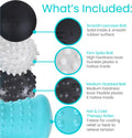 Vive Massage Ball Set for Plantar Fasciitis Relief and Hot Cold Therapy