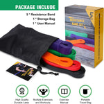 Resistance Bands Set - Pull Up Assist Bands for Workout, Fitness, Physical Therapy
