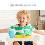 Munchkin Sippy Cup for 6 Month Old and Up, Spill Proof Miracle 360 Toddler Cups with Transition Handles, 7 Ounce, 2 Pack, Blue/Green