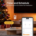 Linkind Matter Smart Plug, Work with Apple Home, Siri, Alexa, Google, SmartThings, Smart Home Smart Outlet Timer 15A/1800W, APP Remote Control & Schedule, ETL & FCC Certified, 2.4G Wi-Fi Only, 4 Pack
