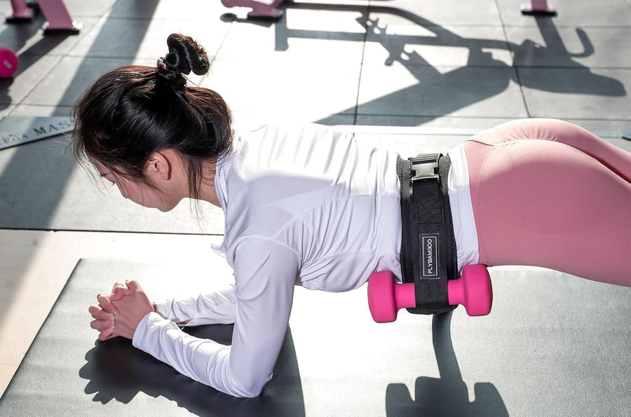 Dumbbell Hip Thrust Belt with Slip-Resistant Padding for Glute Workouts