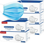 100 Pack Disposable Face Masks ASTM Level 2 Medical Grade 3 Ply Protection
