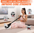 55lbs Pedal Resistance Bands with Handles for Full Body Workout