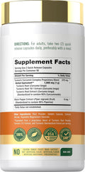 Carlyle Turmeric Curcumin with Black Pepper | 180 Capsules | Turmeric Complex Supplement | Non-GMO, Gluten Free