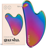 Kitsch Stainless Steel Gua Sha Facial Tool - Face Sculpting, Jawline Shaper, Lymphatic Drainage