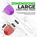 Supreme Bug & Fly Swatter 6-Pack – Braided Metal Handle 6 Pack Fly Swatters, Multi Pack Colors, – for Indoor/Outdoor – Flyswatter