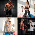 175lb Resistance Bands with Handles, Ankle Straps & Door Anchor for Full-Body Workouts