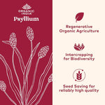 ORGANIC INDIA Psyllium Herbal Powder - Whole Husk Fiber, Vegan, Gluten-Free, USDA Certified Organic, Non-GMO, Soluble & Insoluble Fiber Source - 12 Oz Canister (Pack of 1)